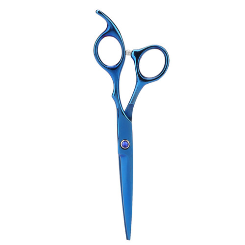 Professional Pet Dog Hair Cutting Scissors Grooming Hairdressing Shear Blue Cutting Shear