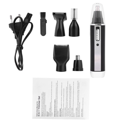Kemei 4-in-1 Portable Electric Shaving Nose Ear Beard Hair Eyebrow Trimmer Set Safe Men