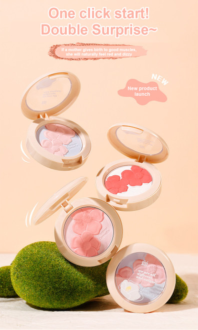 Blush Cheek Color Face Makeup Face Blusher Powder Palette Cosmetic Cheek Makeup Tool Face Powder