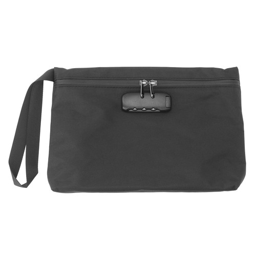 Smell Proof Bags Carbon Lined Odor Proof Storage Pouch with Combination Lock for Travel Black