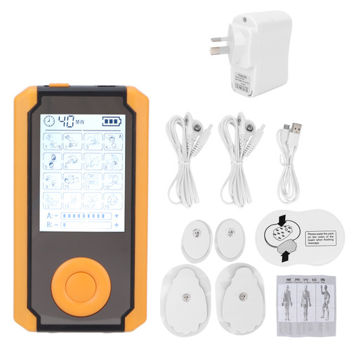 TENS Massager 16 Modes Dual Channel Digital Muscle Physiotherapy Massager Device 110‑240VAU Plug
