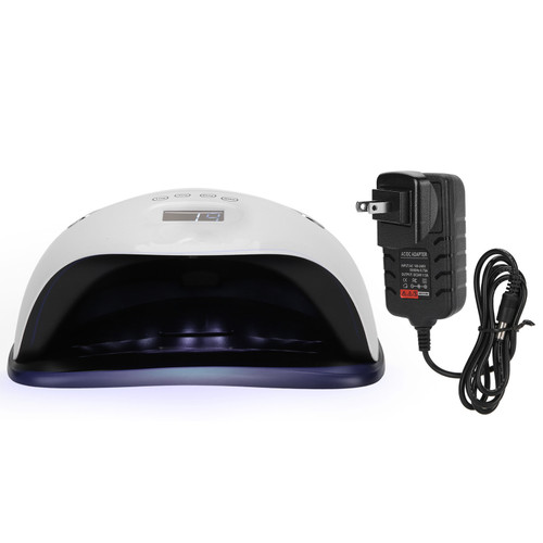 168W UV Nail Lamp LED Gel Polish Dryer 4 Gears Induction Manicure Tool with Phone Holder