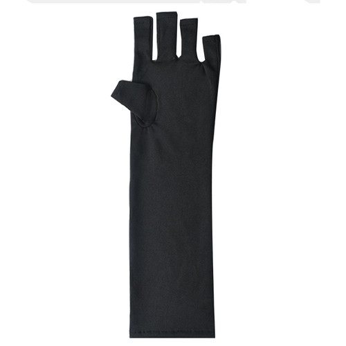 1 Pair Gel Manicures Gloves Professional Efficient Prevents Tanning Radiation UV Light Gloves for Manicure Black Long