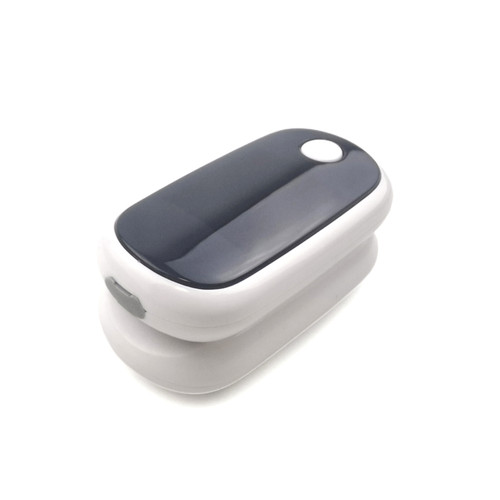 Fingertip Pulse Oximeter PVC Accurate Fast Spo2 Reading Rechargeable Portable Blood Oxygen Monitor for Sports White
