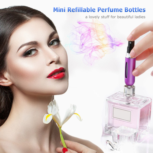 Portable Mini Refillable Perfume Bottles Atomizer Spray Pump for Travel 5ml