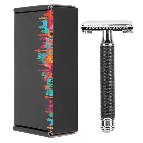 Professional Zinc Alloy Washable Men Manual Shaver Portable Household Beard Shaver Trimmer