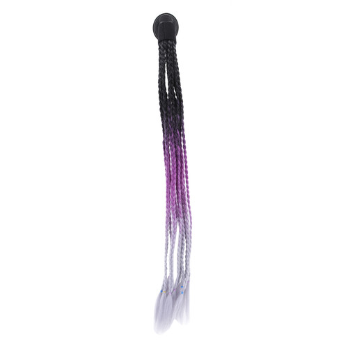 Motorcycle Helmet Dreadlocks Punk Style Suction Cup Motorcycle Helmet Hair DecorationBlack Purple Gray