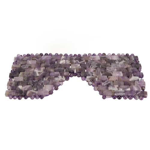 Purple Quartz Stone Eye Pad Green Natural Stone Facial Sleeping Eyes Patch Relief Cover for Soothing Cooling Relieving