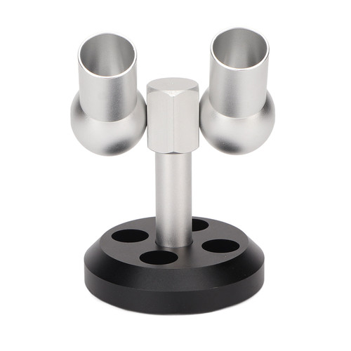 Tattoo Machine Holder Double Hole Iron Angle Adjustable Stable Base Slip Resistance Beauty Pen Display Stand