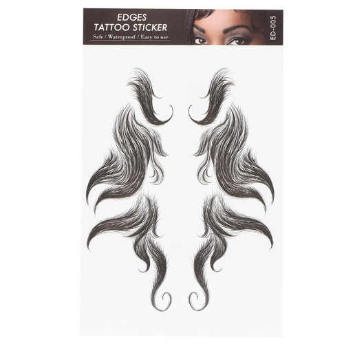 Women Edges Hairstyles Tattoo Hair Tattoo Sticker Edge Hair Waterproof Fake Hailine StickerED-05