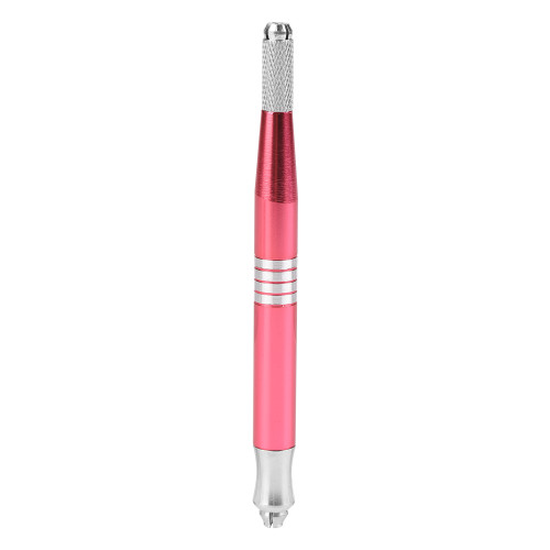 Double headed Manual Eyebrow Permanent Makeup Pen Tattoo Machine Microblading Pen Pink