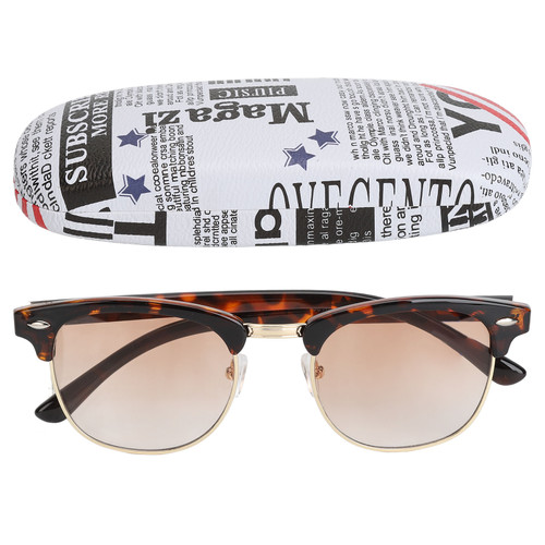 Progressive Multifocus Reading Glasses Progressive Scratch Resistant Photochromic Computer Glasses for Men Women Leopard Print Frame +100