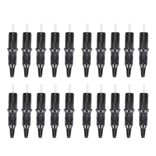 20pcs Tattoo Ballpoint Pen Cartridges for Practice Dotwork Drawing 0.5mm Tip Tattoo Ball Pen Cartridges 4ml Black