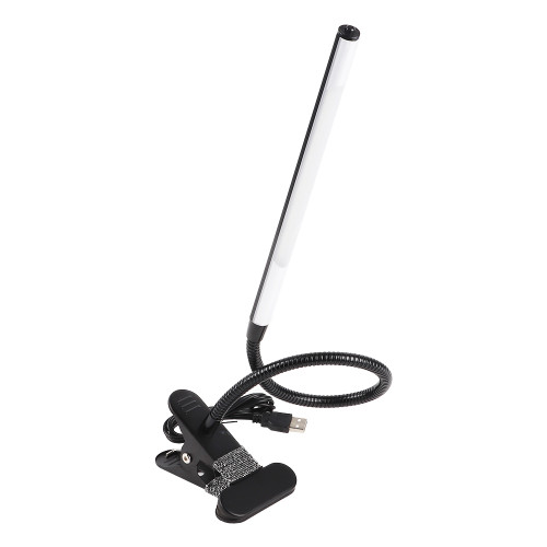 Portable USB LED Clip Table Lamp Adjustable Desk Light for Tattoo/Manicure/Makeup Black