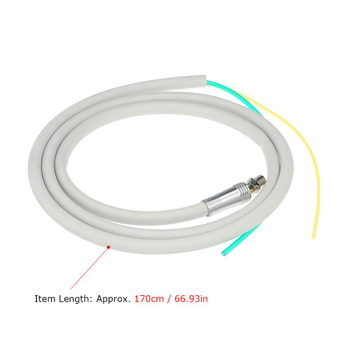 2 Holes Dental Handpiece Hose Tube with Connector for High Speed Handpiece Dentistry Material