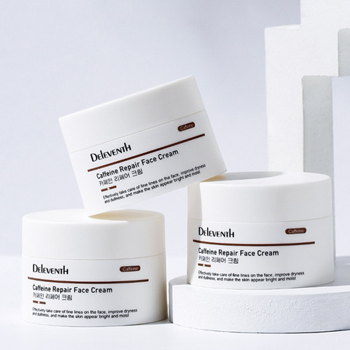 Deleventh 30g Caffeine Repair Face Cream Moisturizing Facial Cream Deep Hydration Even Skin Tone