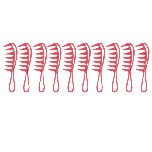 10Pcs Wide Tooth Comb Ergonomic Handle Round Edge Skin Friendly Styling Wide Comb for Men Women Hair Styling Hair Salons