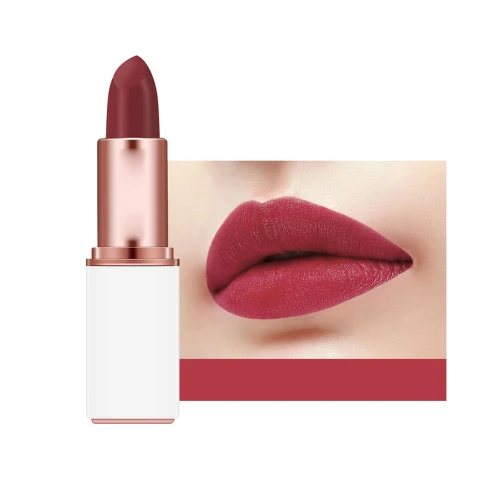 Matte Velvet Moisturizing Lipstick Long Lasting Exquisite Lip Gloss Makeup Tool (#08)
