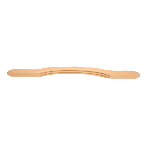 Wooden Scraping Stick 3 Slots Ergonomic Pain Relief Effort Saving Massage Stick Roller with Wave Handle for Back Abdomen