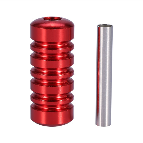 Tattoo Machine Gun Part Handle Tube Tip Grip Body Art Accessory With Stem Red