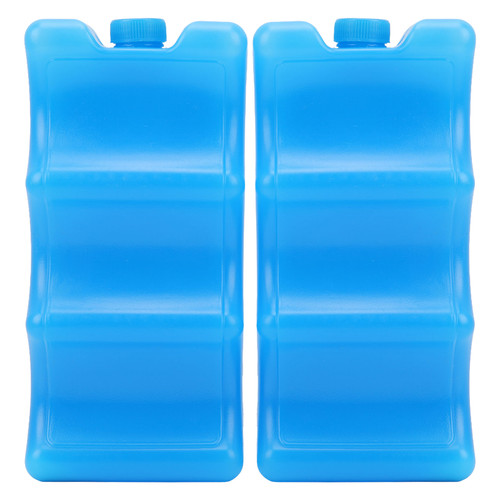 2pcs Breastmilk Ice Pack Contoured Shape Blue Reusable Ice Box for Breastmilk Working Mom
