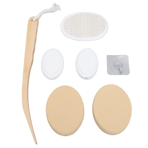 Back Lotion Applicator Long Wooden Handle Soft Easy Reach Sunscreen Applicator For All Types of Skincare Products