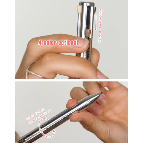 4-in-1 Eyebrow Contour Pen Waterproof Defining Highlighting Eye Brow Eyebrow Pencil Natural Brows Makeup Cosmetic Tool