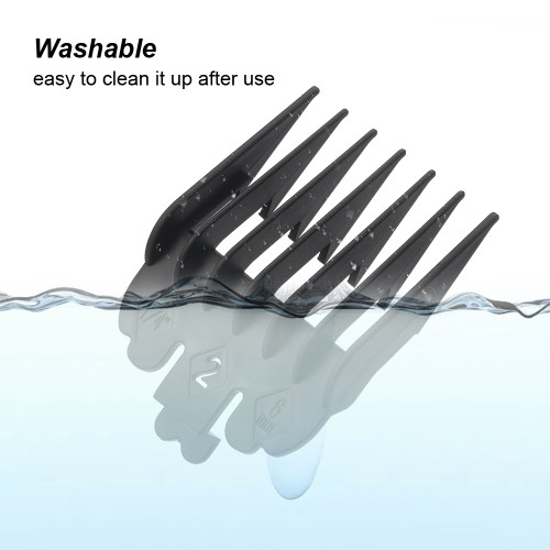 Hair Clipper Combs Guide Kit Plastic Hair Trimmer Guards Attachments Black Hair Salon Tool Set of 8 / 10PCS