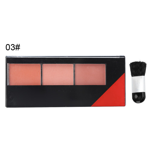 3 Colors Face Makeup Blusher Longlasting Hydrating Pretty Fairy Pressed Powder Cosmetic 03#