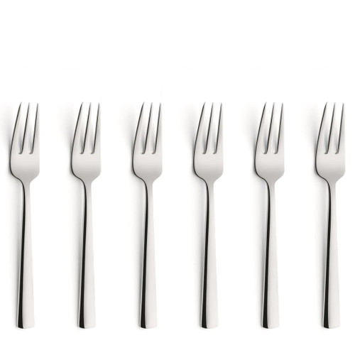 Amefa 6 Piece Cake Fork Set Moderno