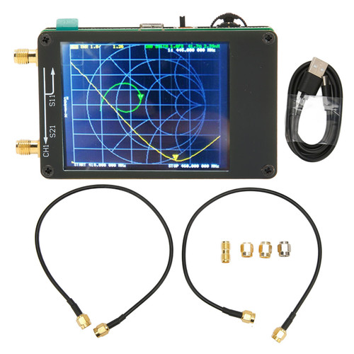 Vector Network Analyzer Accurate 2.8 Inch Touch Screen MF HF VHF UHF Antenna Analyzer for S Parameters Measuring