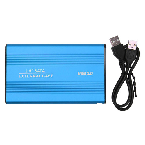 External Hard Drive 2.5 Inch Slim USB 2.0 High Speed Plug and Play Mobile Hard Disk for Computer PC Travel Blue 80GB