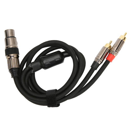 XLR Female to Dual RCA Male Y Splitter Cable Gold Plated Female XLR 3 Pin to Double RCA Male Stereo Adapter Mic Cable