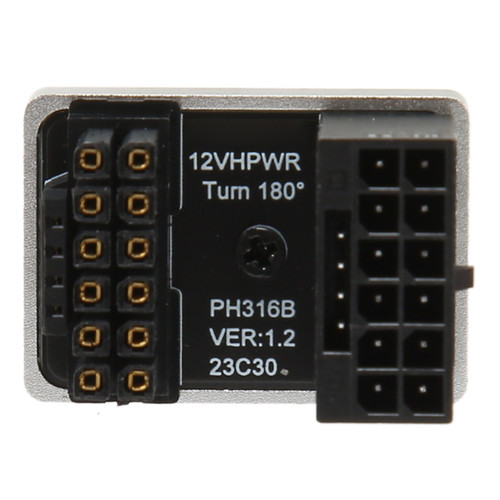 ATX 16Pin Male to 16pin Female 180 Degree Angled Adapter 12V PCIe5.0 HPWR GPU U Turn Angle Connector for Desktop PC Silver