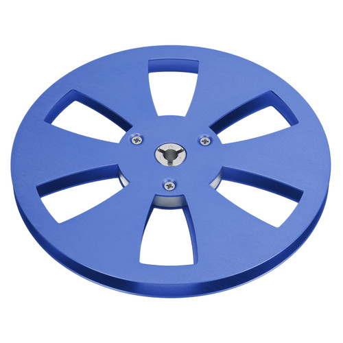 1/4 7 Inch Empty Tape Reel 6 Hole Aluminum Alloy Universal Open Reel Sound Tape Empty Reel for NAB Reel to Reel Tape Blue