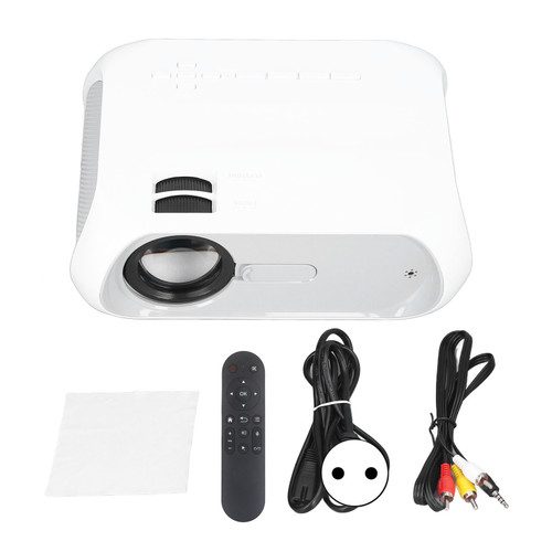Smart Projector 1080P Wireless 2.4G 5G 6000LM Home Theater Movie Projector for Office Outdoor Camping Party 100‑240V EU Plug