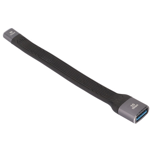 USB3.0 to USB C Adapter 10Gbps 2.4Amps Portable Metal FPC USB3.0 Female to USB C Female Extension Cable