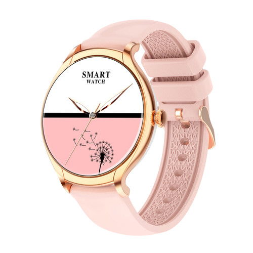 KT67 Female Smart Sports Watch 1.39'' 360*360 TFT Full-touch Screen BT Call Fitness/Health Monitoring Menstrual Cycle Reminder BT Music Compatible with Android iOS