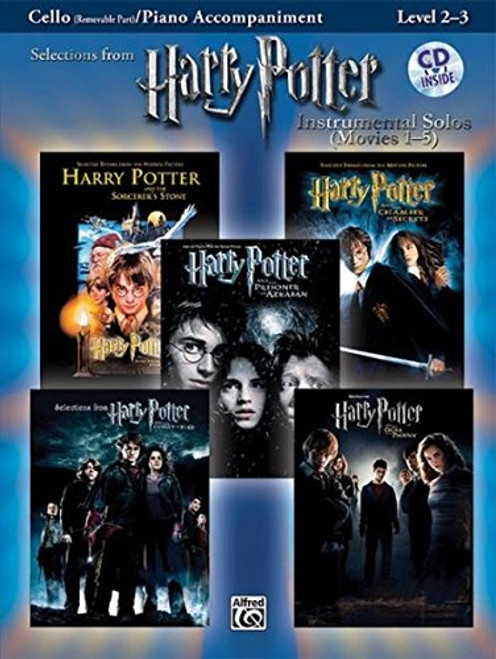 Harry Potter Instrumental Solos for Strings (Movies 1-5): Cello, Book & CD (Pop Instrumental Solo Series)