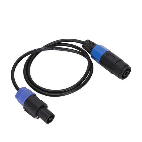 Speaker Cable Professional Male to Female 4 Core Plug Ohm Head Speaker Cable Cord for Speaker