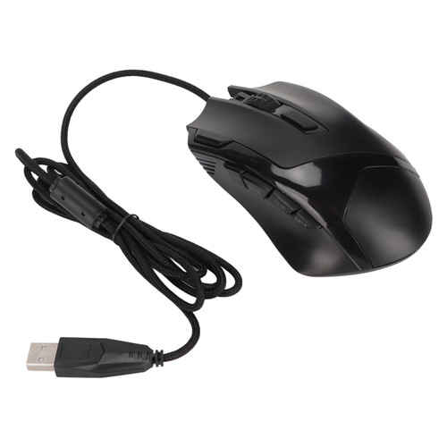 Gaming Wired Mouse RGB 6 DPI Levels High Accuracy Black 7200DPI Wired Mouse for Desktop Computers Laptop