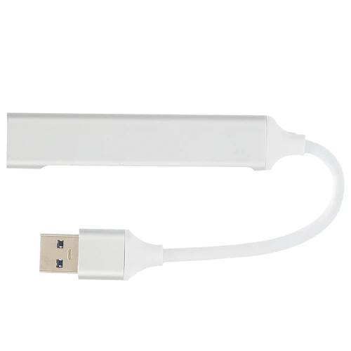 USB Hub Mini Portable Aluminum Alloy 4 Port USB 3.0 Expansion Hub for Flash Drives Mobile Hard Drives
