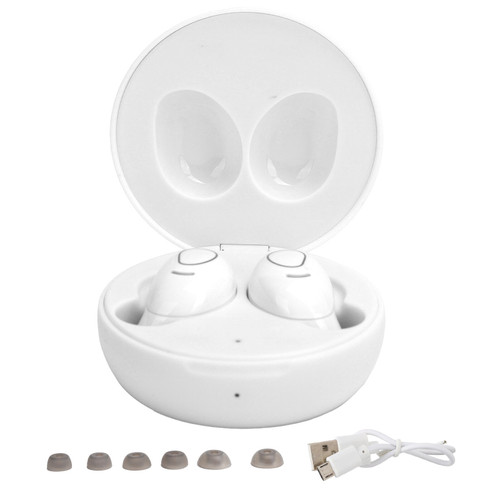 Wireless Bluetooth Headphone Mini TWS Stereo Earphone Noise Reduction Touch ControlWhite