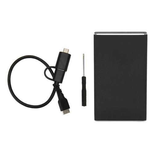 MSATA to USB 3.0 Enclosure 6Gbps UASP Plug and Play LED Indicator Micro USB to MSATA SSD Enclosure for Computer Black  (Not Inclube Hard Disk)