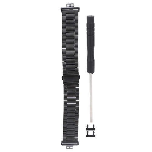 Smartwatch Band Watch Strap Double Buckle Solid Stainless Steel for HUAWEI Watch FITBlack
