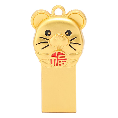 Flash Drive Metal Portable Waterproof Uncovered 2.0 USB Thumb Memory Stick for Information Storage128G