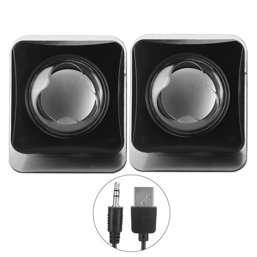 Mini USB2.0 Desktop Laptop Computer Wired Stereo Music Speaker Multimedia Speaker System