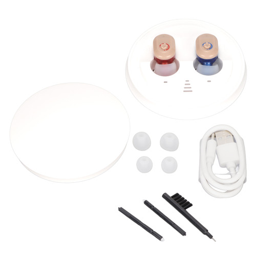 ZUFO Wireless Hearing Amplifier Rechargeable Adjustable Portable Hearing Amplifier Earbuds for Hearing Loss Patients