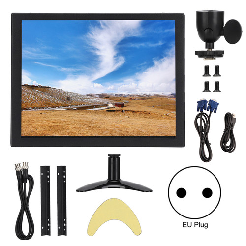 8 Inch Resistance Touch Screen 1024x768 Resolution Embedded All Metal Industrial Monitor