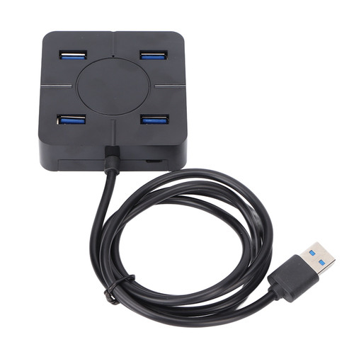 Hub 4 Port USB 2.0 480Mbps High Speed Transmission Multipurpose Function Laptop Accessory